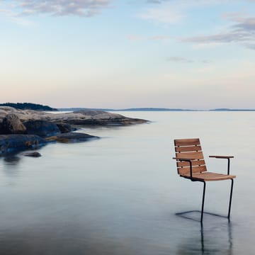 Grinda armchair - Teak, black frame - Skargaarden