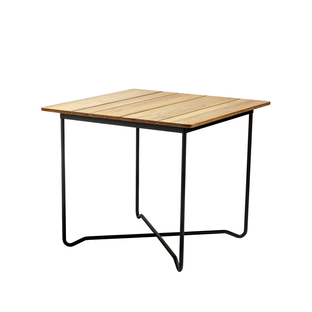 Skargaarden Grinda table Teak, small, black frame | Scandinavian Design | Garden tables | Brown