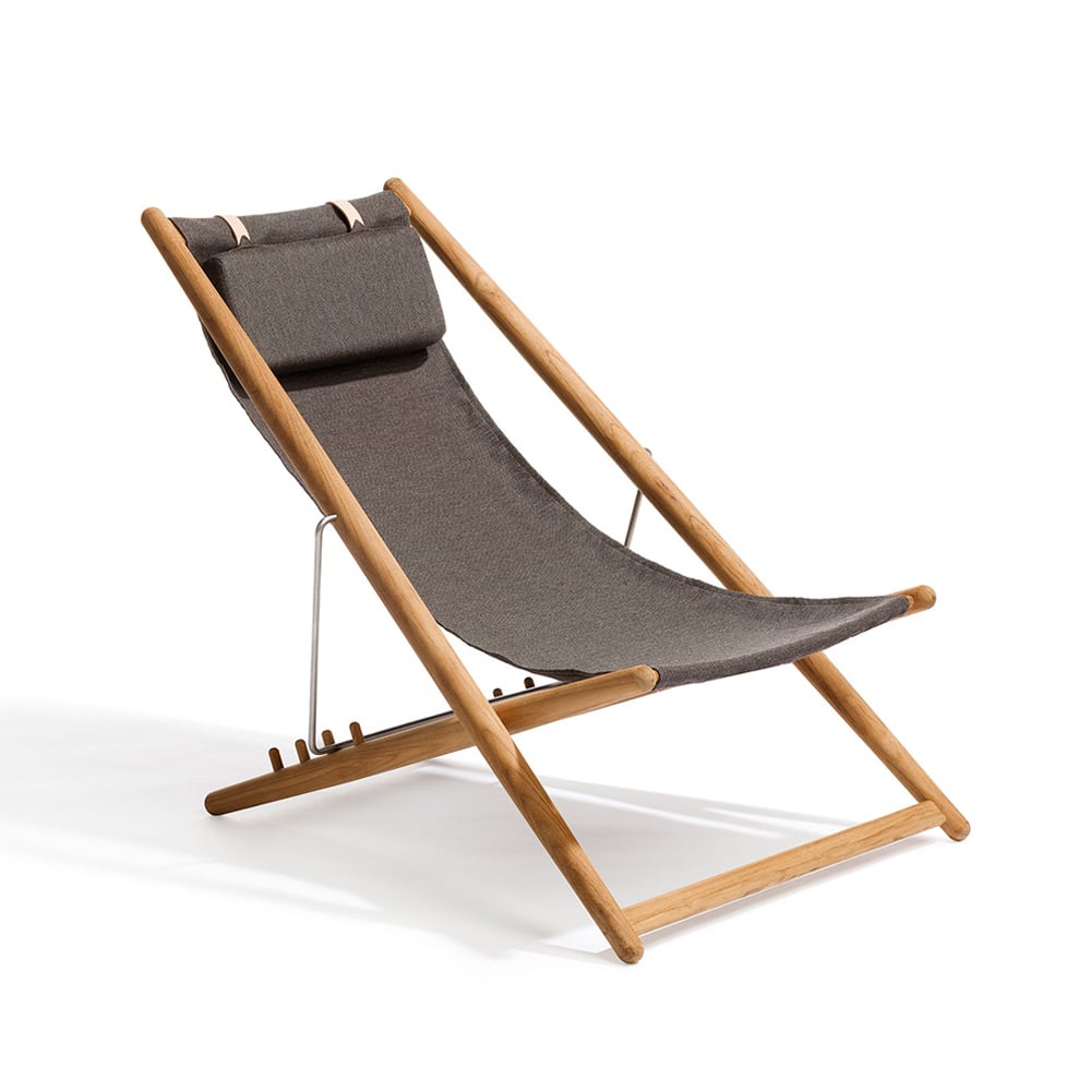 Skargaarden H55 lounge chair teak Slate dark grey | Scandinavian Design | Grey
