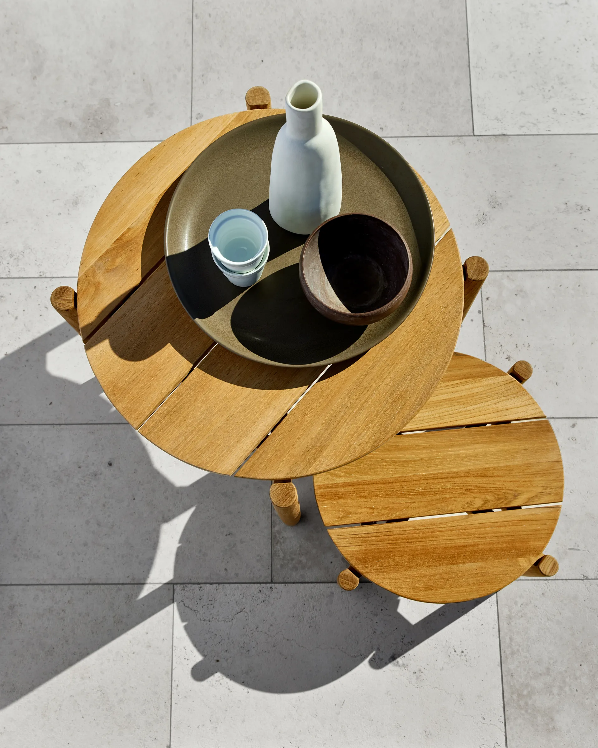 Koster lounge table small Ø58 cm, Teak Skargaarden