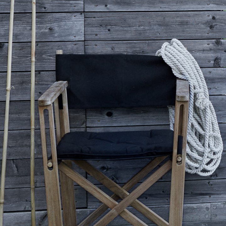 Kryss Dining armchair, Slate dark grey, teak Skargaarden