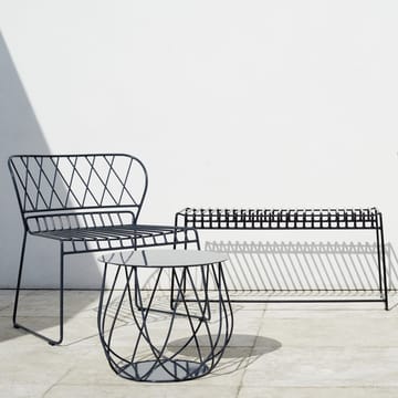 Resö bench - Charcoal grey - Skargaarden