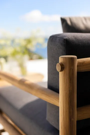 Saltholm sofa teak-grey brown cushion - Skargaarden
