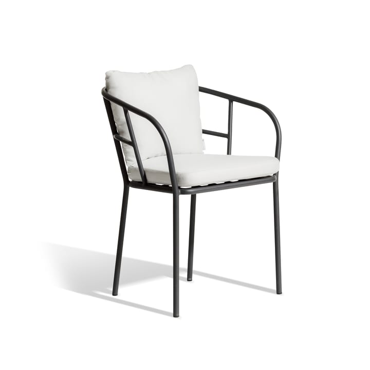 Saltö Dining armchair - Sunbrella silver grey-charcoal grey frame - Skargaarden