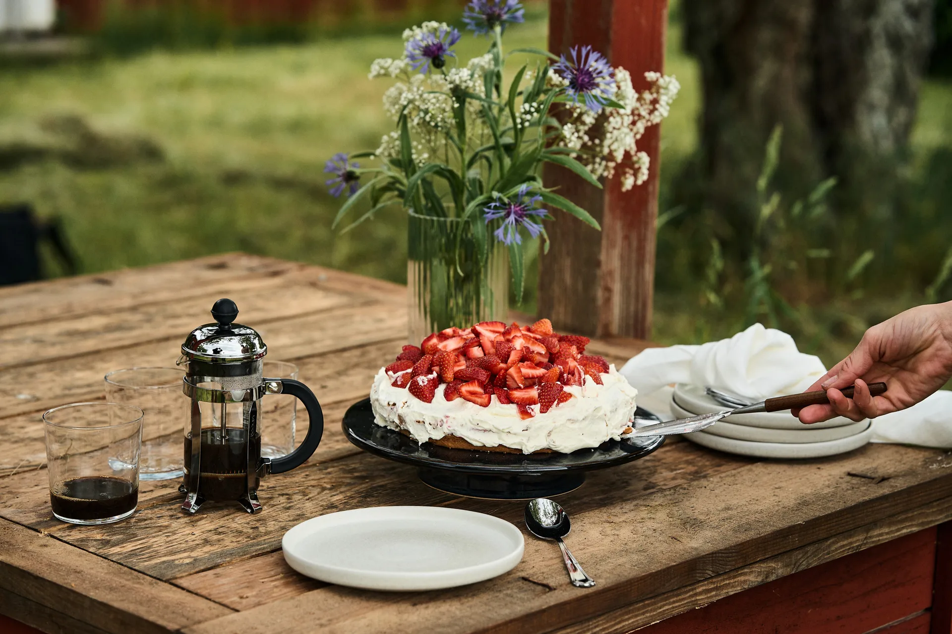 Skaugum cake slice, Forrest Maple Skaugum of Norway