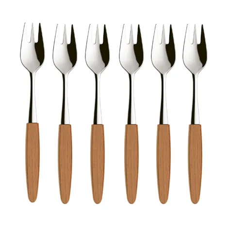 Skaugum dessert fork 6-pack Ecco Teak,  Skaugum of Norway