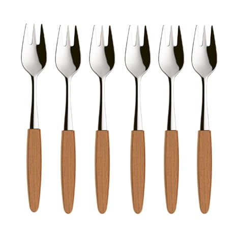 Skaugum dessert fork 6-pack Ecco Teak - undefined - Skaugum of Norway