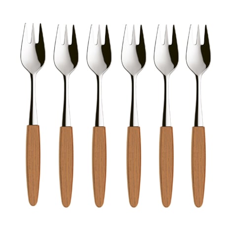 Skaugum of Norway Skaugum dessert fork 6-pack Ecco Teak Ecco Teak
