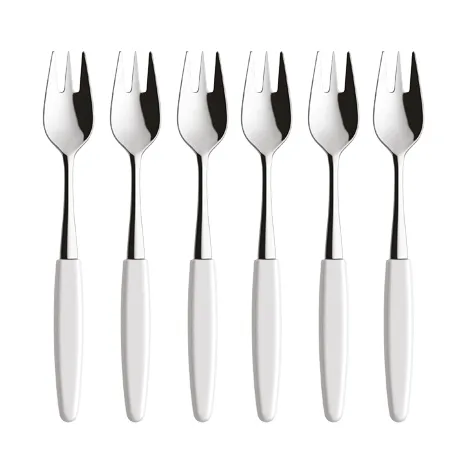 Skaugum dessert fork 6-pack Pure White,  Skaugum of Norway