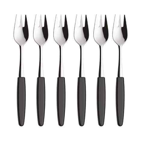 Skaugum dessert fork 6-pack Urban Black - undefined - Skaugum of Norway