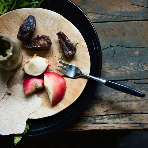 Skaugum dessert fork 6-pack Urban Black Skaugum of Norway