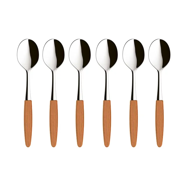 Skaugum dessert spoon 6-pack Ecco Teak,  Skaugum of Norway