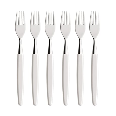 Skaugum fork 6-pack Pure White - undefined - Skaugum of Norway