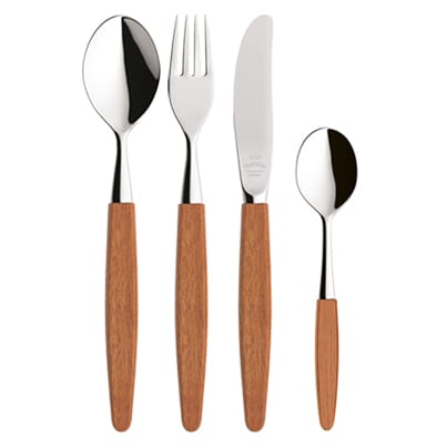 Skaugum gift set cutlery 4 pieces - Ecco Teak - Skaugum of Norway