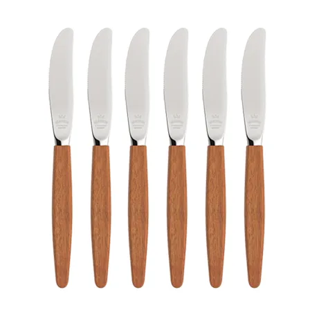 Skaugum knife 6-pack Ecco Teak,  Skaugum of Norway