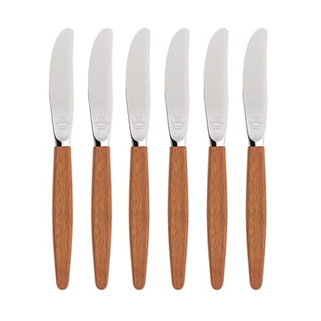 Skaugum knife 6-pack Ecco Teak - undefined - Skaugum of Norway