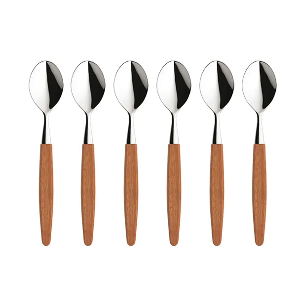 Skaugum spoon 6-pack Ecco Teak - Skaugum of Norway