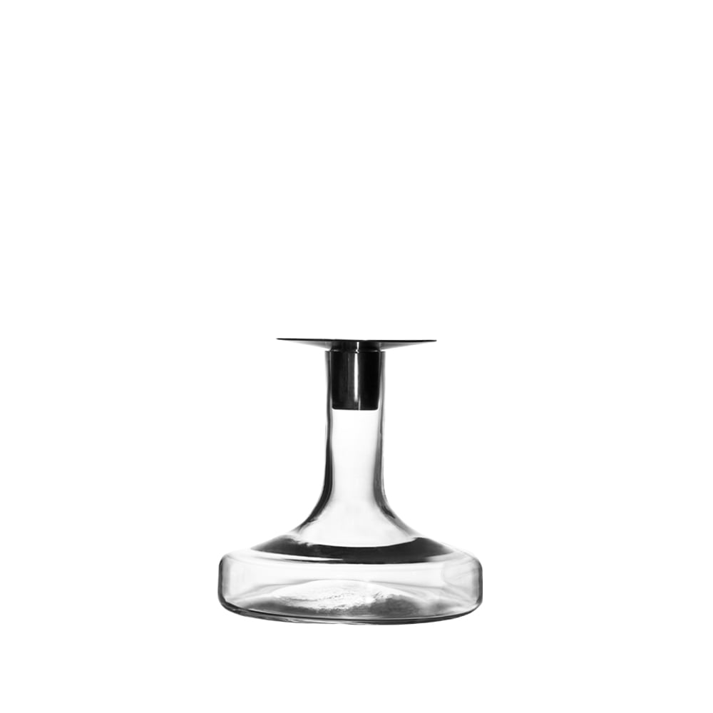 Skrufs Glasbruk Halo candle sticks Clear. large | Scandinavian Design | Candle holders | Transparent