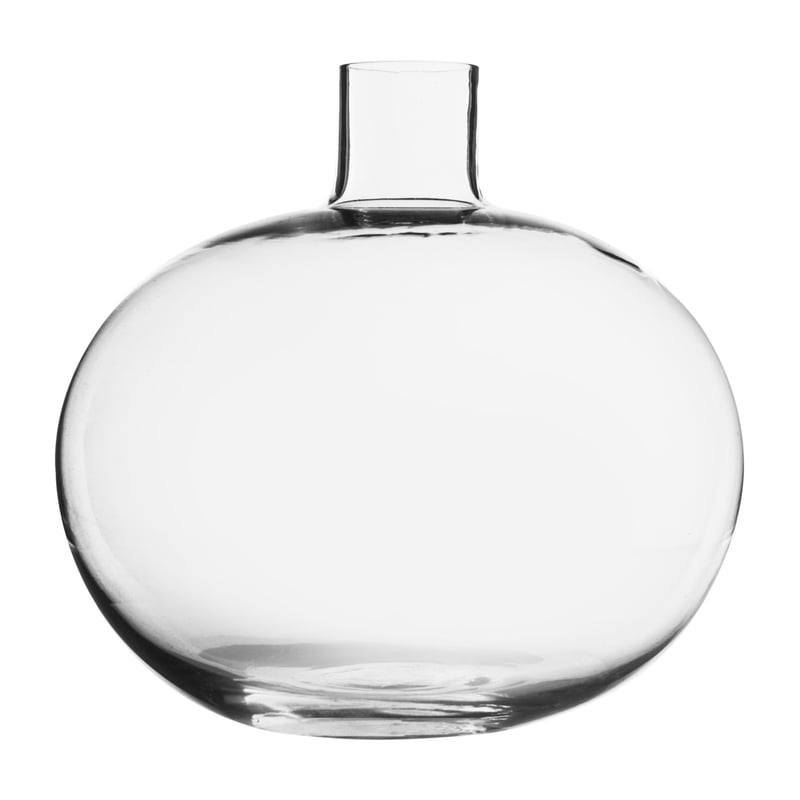 Skrufs Glasbruk Holmen vase Ø10 cm Clear