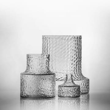Kolonn vase structured - 18.9 cm - Skrufs Glasbruk