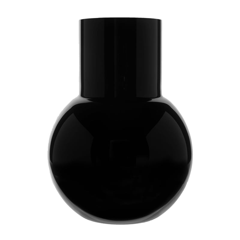 Skrufs Glasbruk Pallo vase Black 20 cm