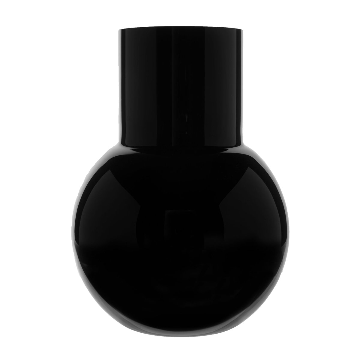 Skrufs Glasbruk Pallo vase Black 20 cm