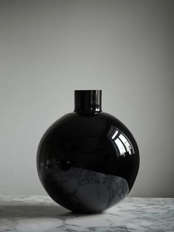 Pallo vase - Black 39 cm - Skrufs Glasbruk