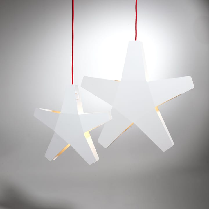Advent Stjärna Advent star, Grey, 40 cm, light grey textile cord SMD Design