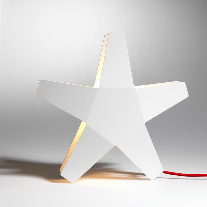 Advent Stjärna Advent star, Grey, 40 cm, light grey textile cord SMD Design
