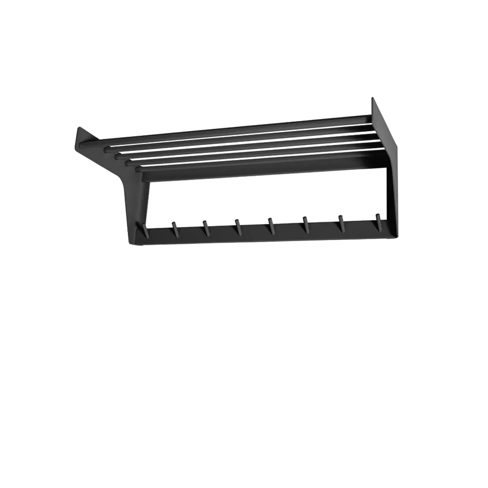SMD Design Alfred hat shelf Anthracite | Scandinavian Design | Hat Racks & Hat Shelves | Grey