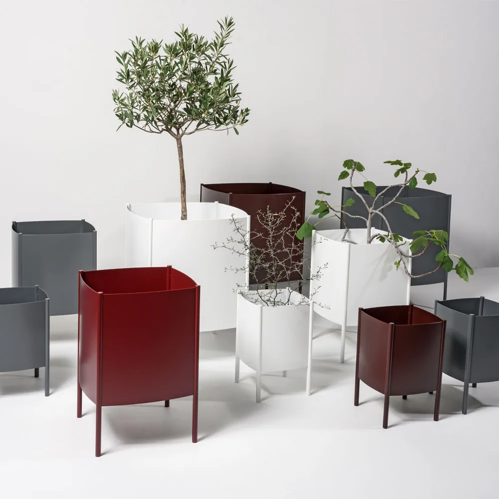 Convex Pot pot, Black, large Ø47 cm SMD Design