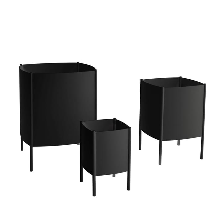 Convex Pot pot, Black, small Ø23 cm SMD Design