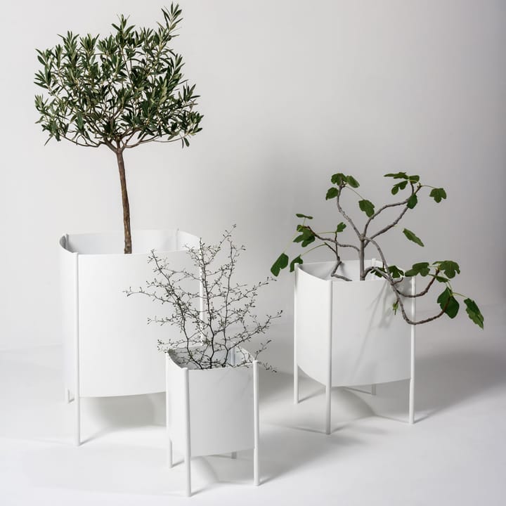 Convex Pot pot, White, large Ø47 cm SMD Design