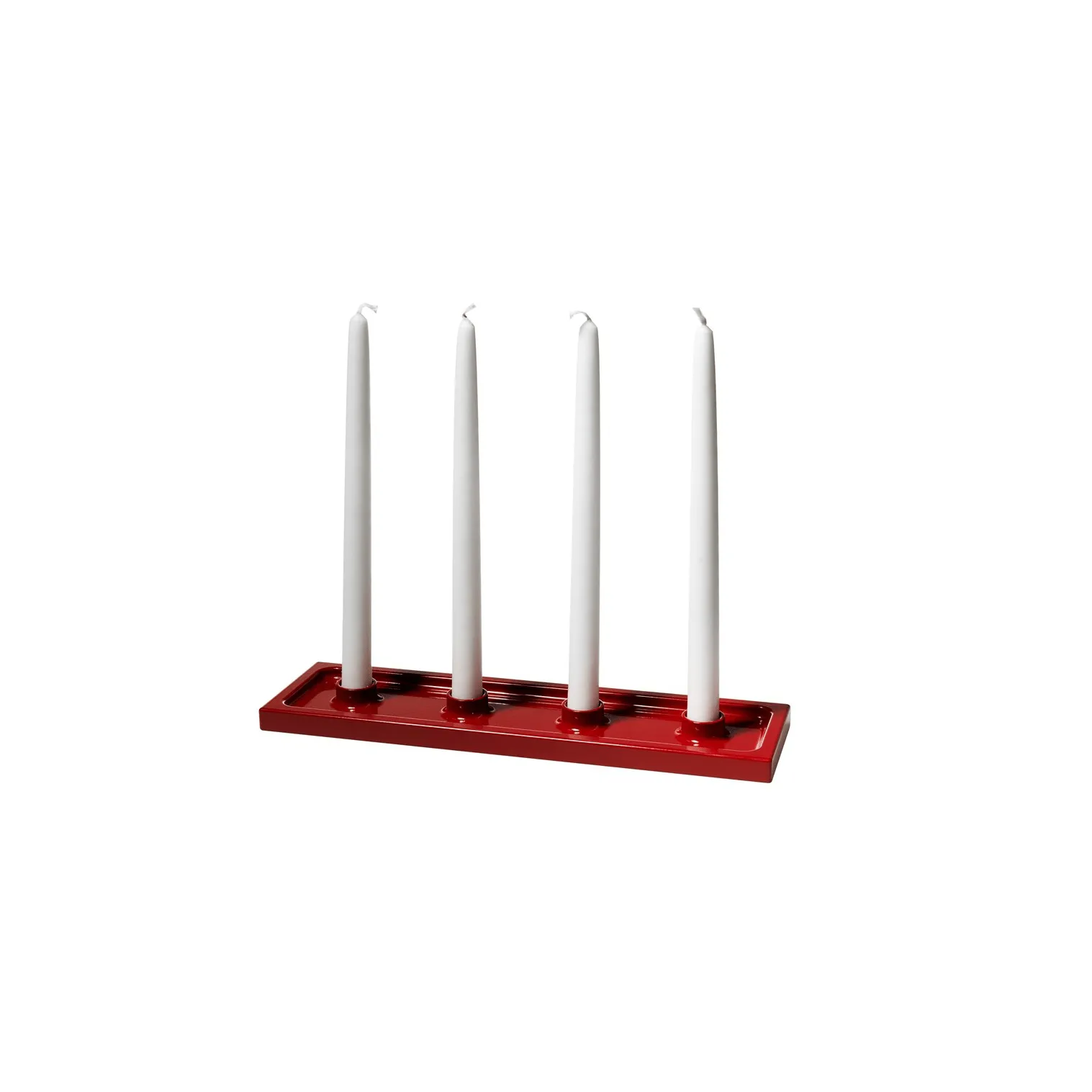 Crater advent candleholder, Red, 4 lights SMD Design
