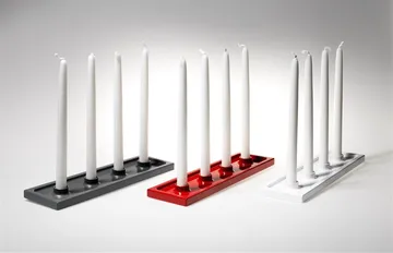 Crater advent candleholder - White, 4 lights - SMD Design