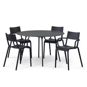 Ella dining table round - Dark grey - SMD Design