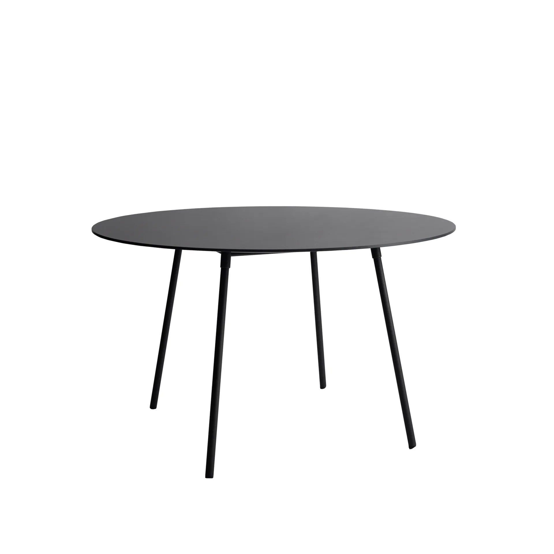 Ella dining table round, Dark grey SMD Design
