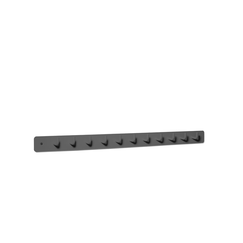 SMD Design Etcetera 11 hook rack Anthracite | Scandinavian Design | Clothes hooks & hangers | Grey