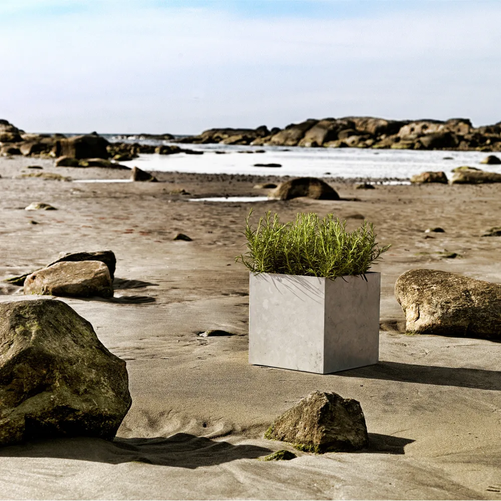 Jorda flower pot, Galvanised, 30x30 cm SMD Design