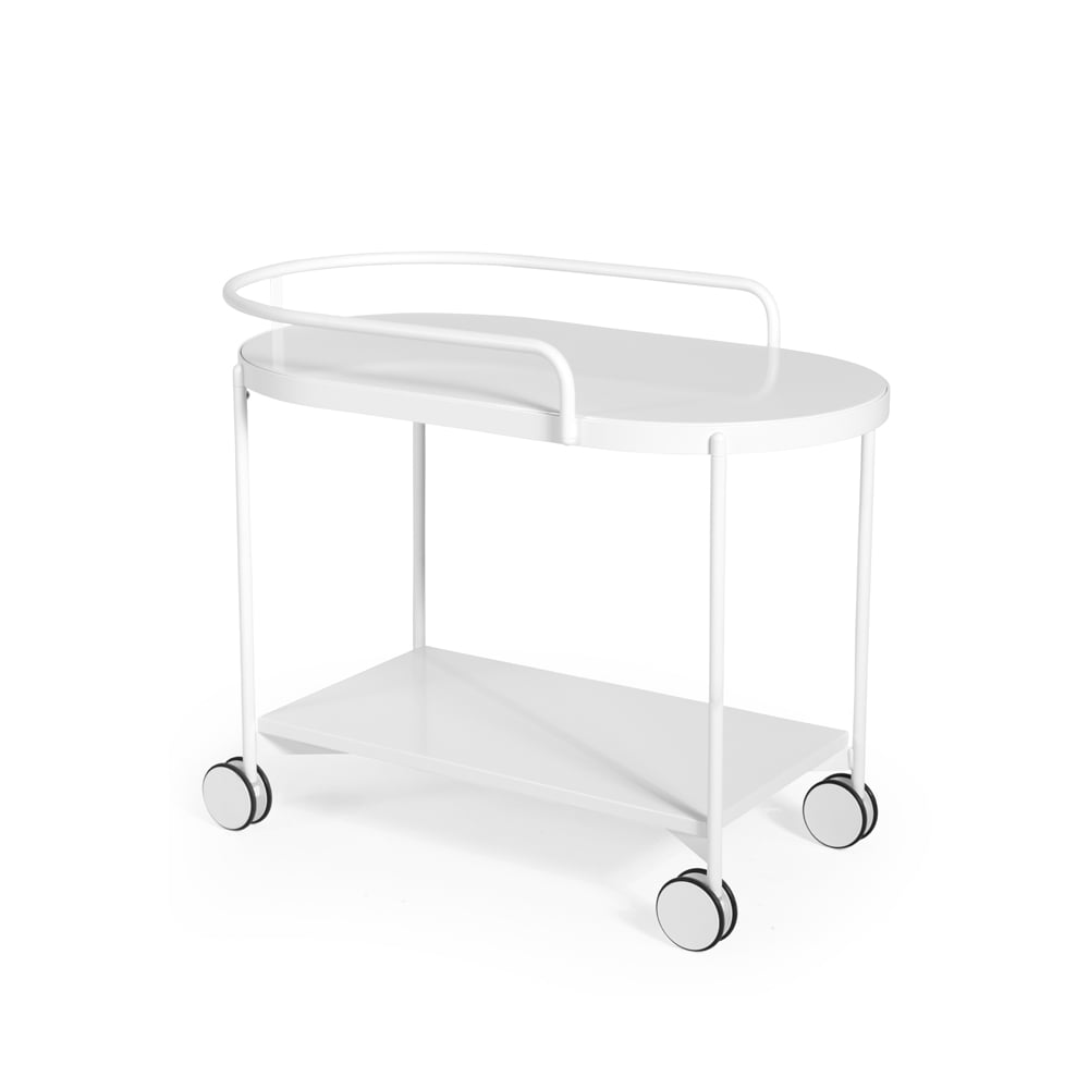 SMD Design Lene serving trolley White, mdf | Scandinavian Design | Serving trolleys | White