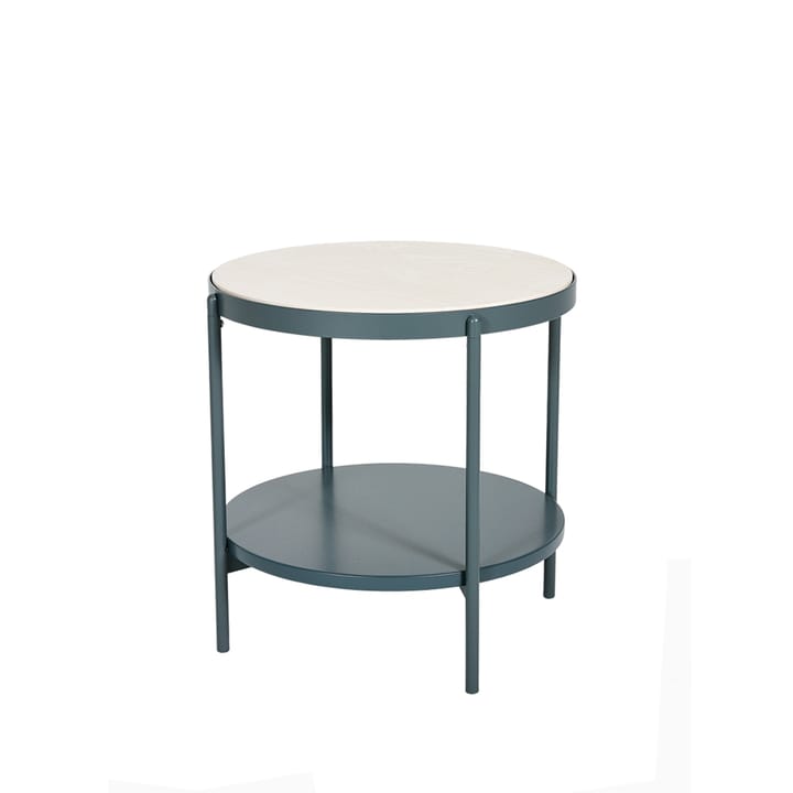 Lene side table - Grey, low, white pigmented ash veneer - SMD Design