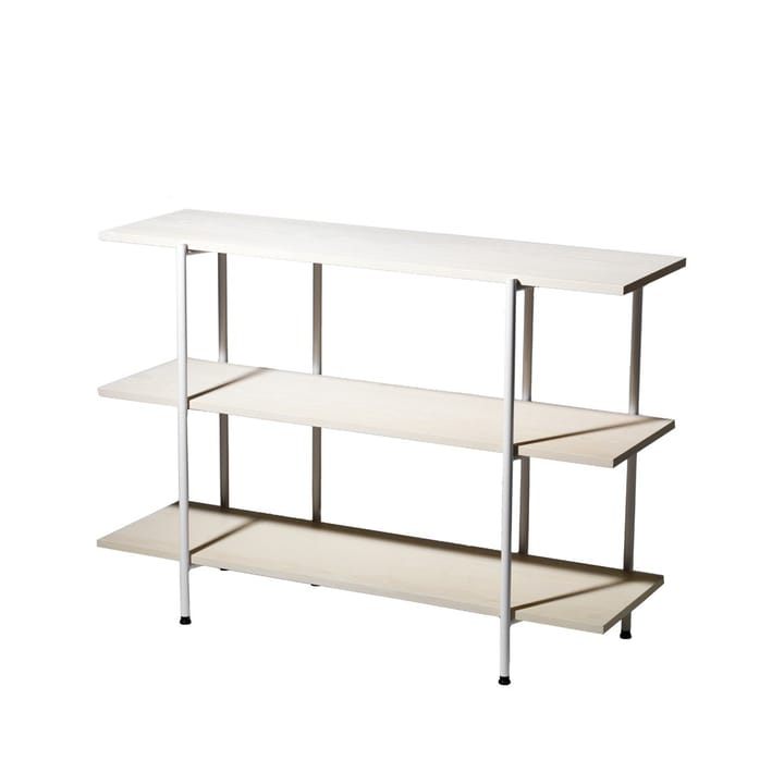 Lilly Console table - Ash white pigment, white-lacquered steel frame, 120 cm - SMD Design