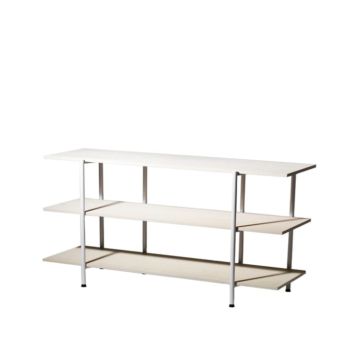 Lilly Console table - Ash white pigment, white-lacquered steel frame, 180 cm - SMD Design
