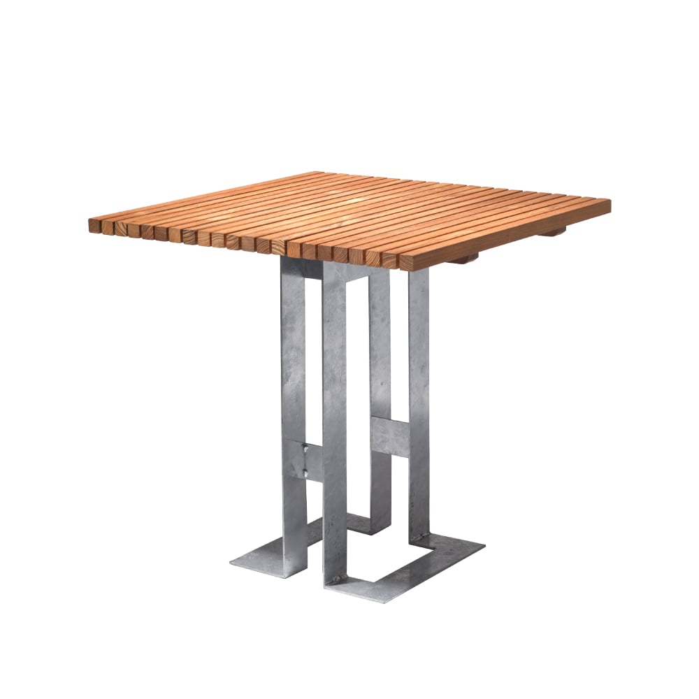 SMD Design Paus table Oak, galvanised base | Scandinavian Design | Garden tables | Beige