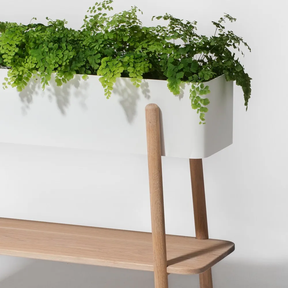 Prunella Flower stand, White/aluminium SMD Design