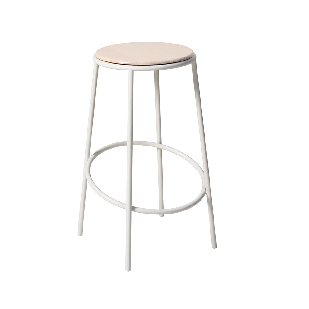 SMD Design Saturnus barstool Ash, white legs | Scandinavian Design | Bar stools | Beige