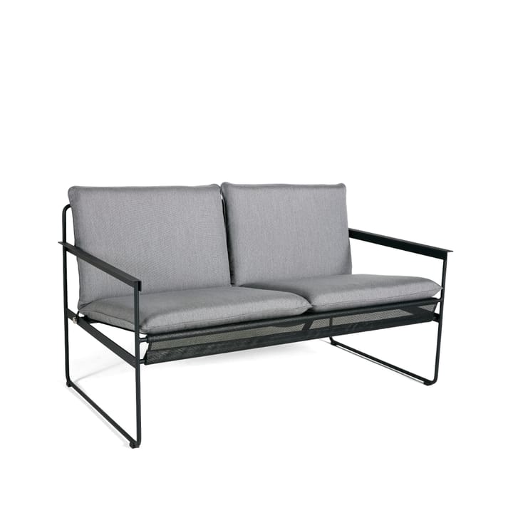 Slow 2-seat sofa - Fabric sunbrella grey. black steel stand - SMD Design