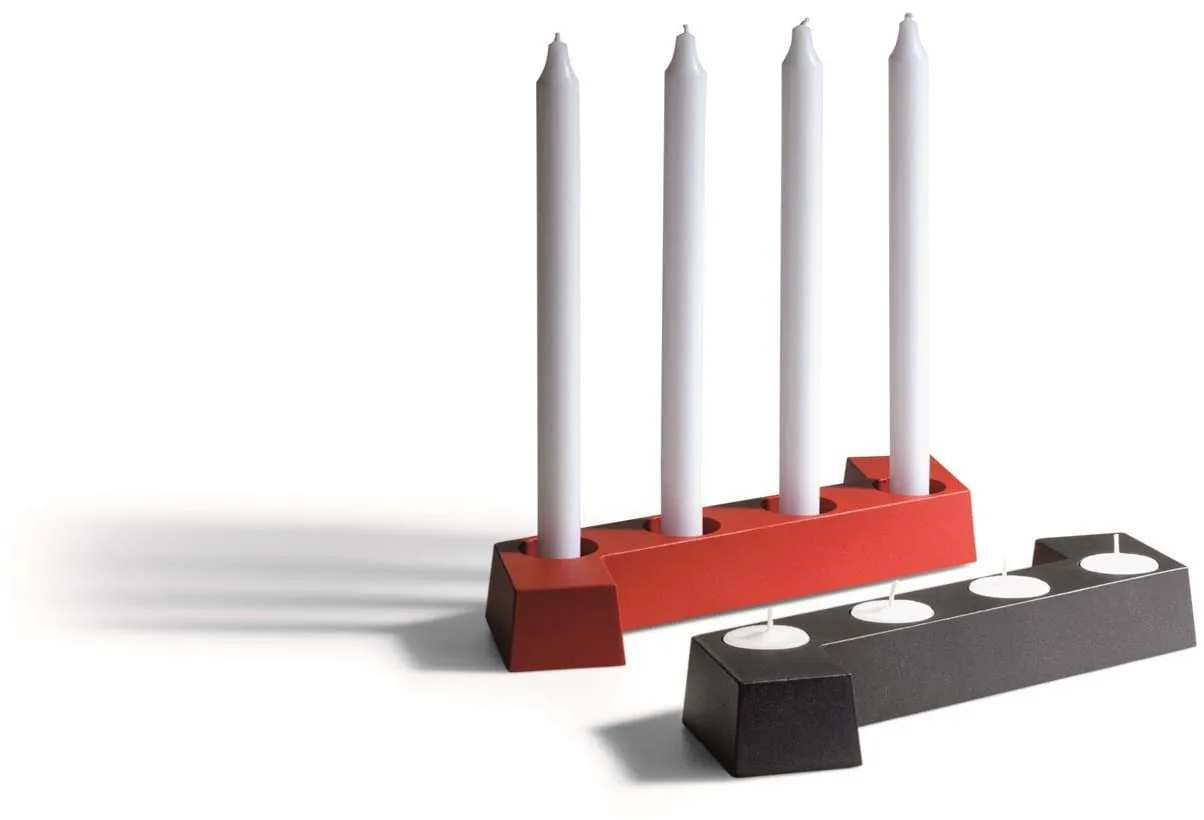 SMD advent candleholder, Grey, 4 lights SMD Design SMD advent candleholder, Grey, 4 lights SMD Design
