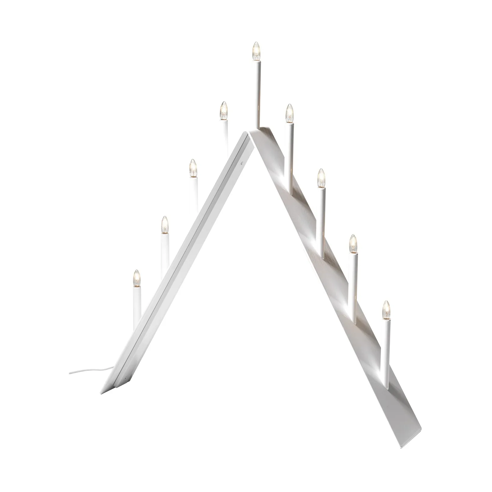 Spica 9 Advent candle holder, White, led SMD Design