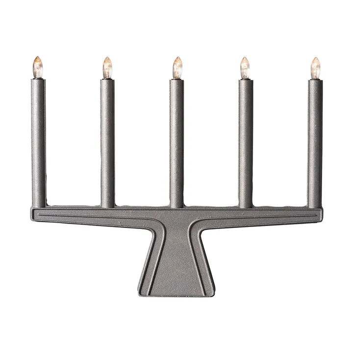 Stella 5 advent candle holder 41 cm - Aluminium - SMD Design
